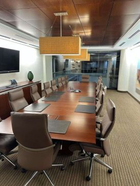 T12297 - 20' Conference Table with Matching Credenza