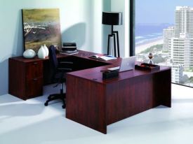 ND3103 - Cherry Laminate U-Shape Desks