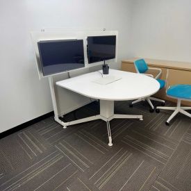 T12314 - Media:scape Meeting table and Monitors by Steelcase